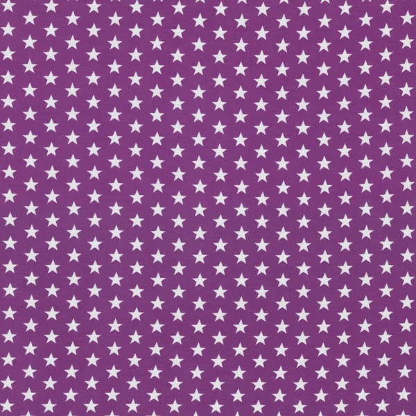 Jersey, Verena 643 lila-violett, weiße sterne