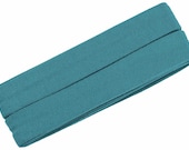 Jersey Schrägband, blaugrau, Breite 2 cm, von 4 cm auf 2 cm vorgefalzt, Länge: 3 m