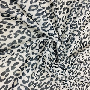Leopard Print Lace Fabric Soft Tulle Lace Mesh for Girl Party Ball Dress Bridal Wedding Dress Costume Design Curtain DIY