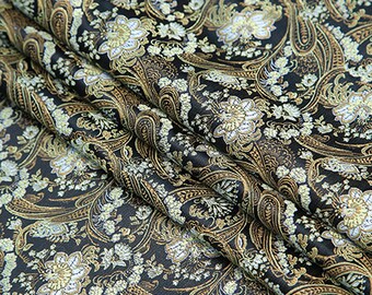 Brocade Jacquard Fabric Damask Fabric for Haute Couture Costume Suit Curtain Bag Sofa Cushion Design 35 Inch Width