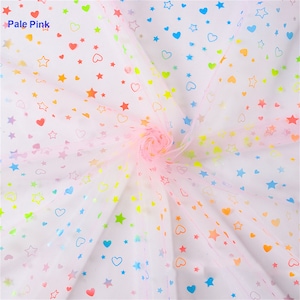 Tulle Lace Fabric Print Fabric for Girl Princess Dress Party Dress TuTu Dress Children Dress Costume Design DIY Craft