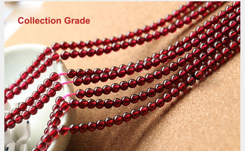 Collection grade Natural Jasper Semi-precious Garnet Gemstone Round Beads strand Craft DIY Bracelet 3mm,4mm,4.5mm,5mm,5.5mm,6mm,6.5mm,7mm