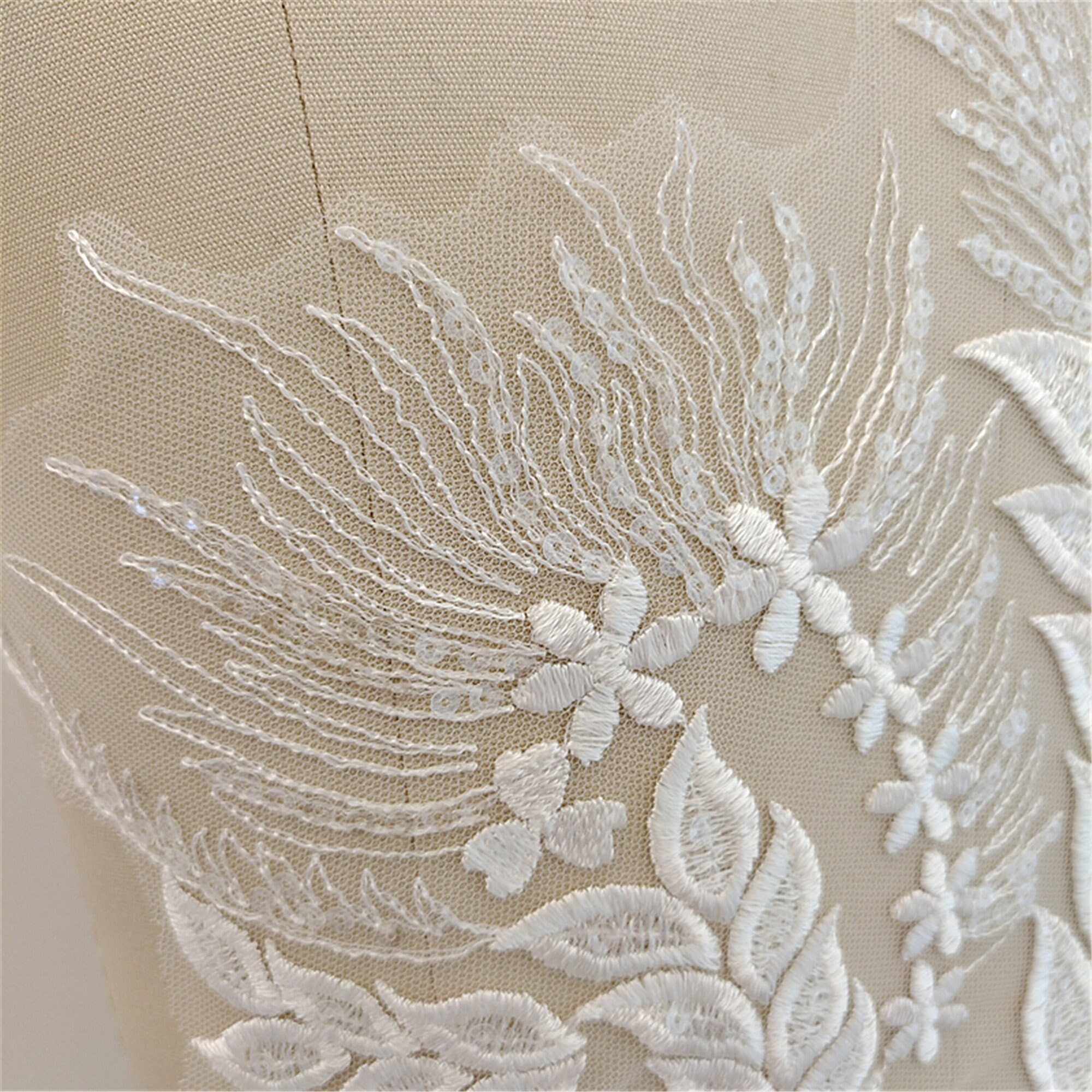 Bodice Sequin Bodice Lace Applique Flower Embroidery Patch for Etsy UK