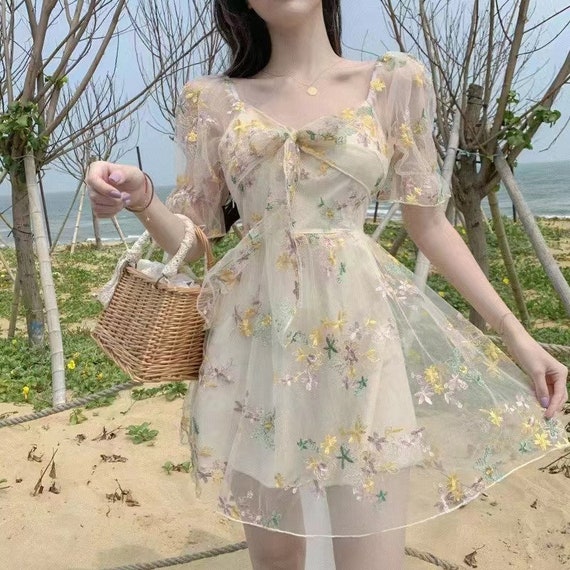 Floral Embroidery Lace Fabric Tulle Lace Mesh for Girl Dress Party Gown  Bridal Dress Doll Dress Curtain Costume by the Yard - Etsy