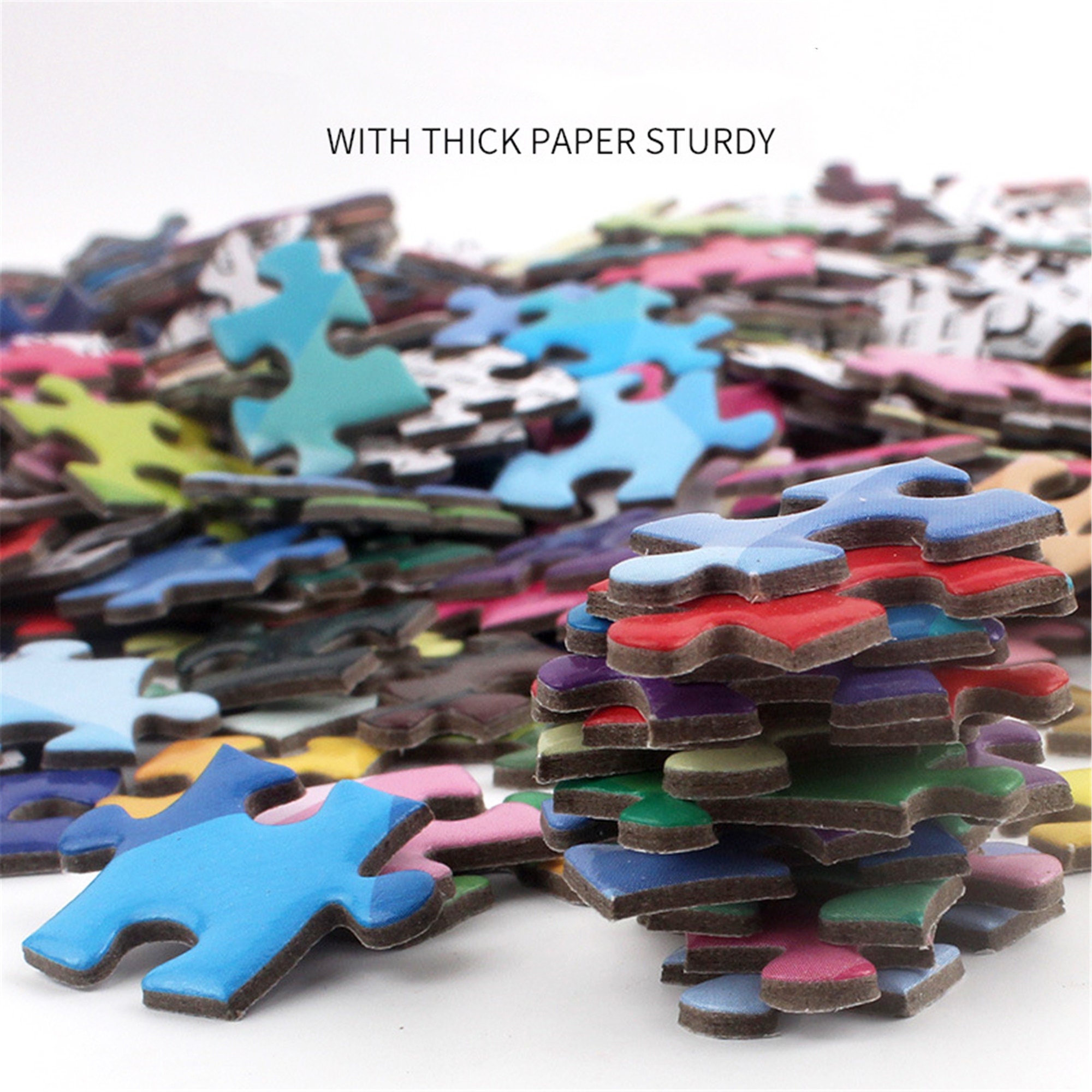 Round Jigsaw Puzzles for Adults Kids Full Moon 1000 Etsy