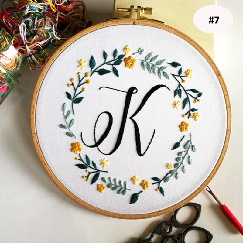 Original Crewel Embroidery Full Kit With Hoop Beginner DIY Etsy