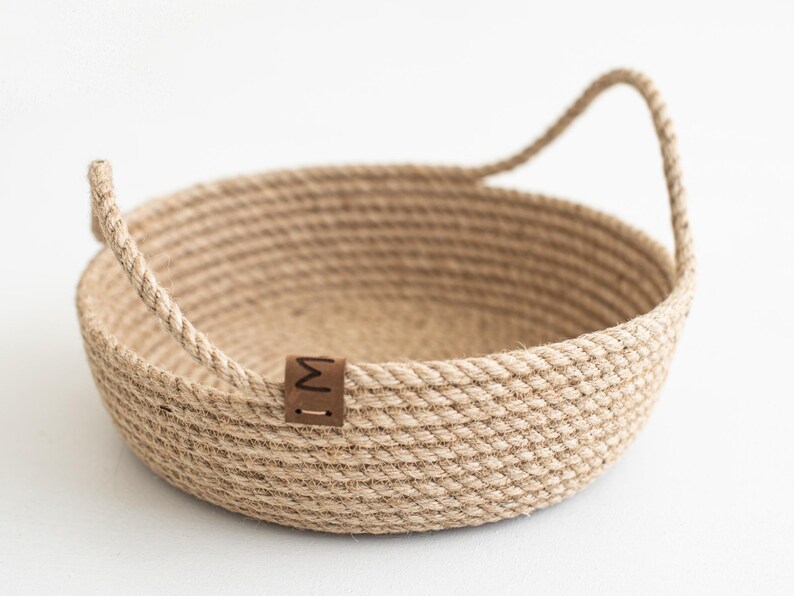 Jute rope basket fruit rope bowl bread storage basket Etsy