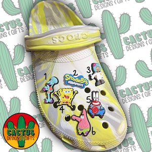 Vierkante SpongeBob-broek | Croc Jibbitz, Schoenhangers, Jibbits