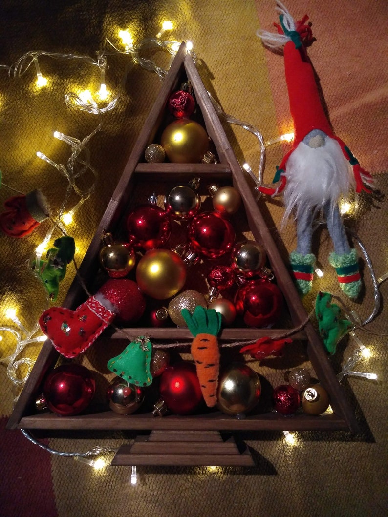 Small wooden Christmas tree/ Jesse tree/ Christmas wood tree/ | Etsy