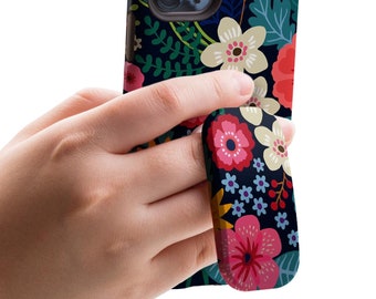 Telefoonstandaard met levendige bloemen - handgreep / standaard voor Apple iPhone, Samsung Galaxy, Google Pixel enz. Bureaustandaard mobiele telefoonhouder Cadeau voor haar