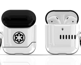 Stormtrooper AirPods Case For Apple AirPods 2, AirPods Pro Air Pod  Cover with Metal Carabiner Star Keychain Ring Men Wars