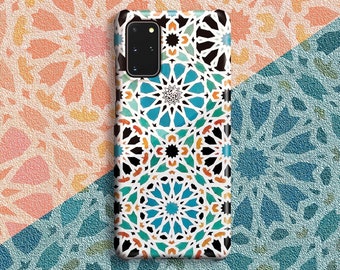 Alhambra Nasrid Phone Case - For Samsung Galaxy S24 Ultra S23 Plus S22 S21 FE S20 Note 20 S10 S8 A52 Geometric Mosaic Azulejo Spain Tile