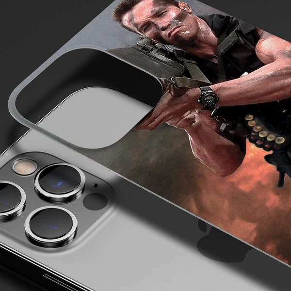 Arnold Schwarzenegger Commando Skin - For Apple iPhone 13 Pro Max iPhone 12 Pro iPhone 12 mini 11 Wrap Decal Sticker Funny Rocket Launcher