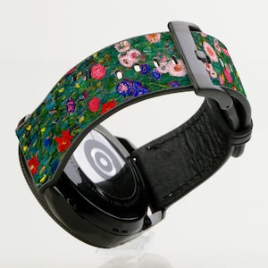 Gustav Klimt Farm Garden with Sunflowers Band for traditional & smartwatches Samsung Galaxy Watch 7 6 5 4 3 Active 2 20mm 22mm Watch7 Floral