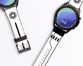 Stormtrooper Band for traditional & smartwatches incl. Samsung Galaxy Watch 7 6 5 4 3 - Star Watch7 Strap in 20mm 22mm width - Men Wars