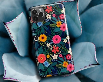 Petite Vivid Florals Phone Case - For Apple iPhone 15 Pro Max iPhone 14 Pro Max SE iPhone 13 Pro mini 12 11 XR 8 X 7 6s Wild Flower