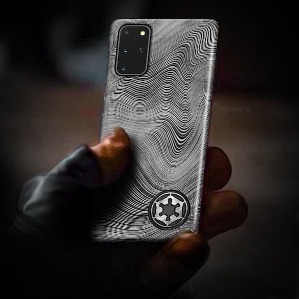 Beskar Imperial Phone Case Silver Edition - For Samsung Galaxy S24 Ultra S23 Plus S22 S21 FE S20 S10 Star Note 20 Ultra S8 S10e A52 Wars