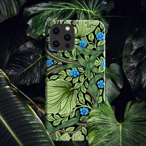 William Morris Forget Me Not Phone Case - For iPhone 16 Pro Max 16e MagSafe iPhone 15 Pro iPhone 14 Plus 13 Pro 12 11 XR X 8 Flower Floral