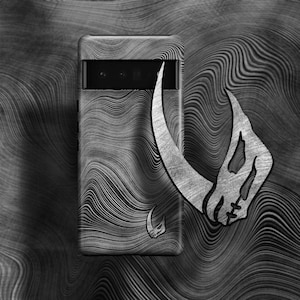 Mudhorn Signet Beskar Phone Case Silver Edition | For Google Pixel 9 Pro XL 9a Pixel 8 Pro Pixel 7 Pro Pixel 6 Pro Star 5 4 4a 3A Wars Men