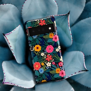 Petite Vivid Florals Phone Case | For Google Pixel 9 Pro XL 9a Pixel 8 Pro Pixel 7 Pro 6 Pro 5 4 XL 4a 5G 3A XL 3 Wild Flowers Gift For Her