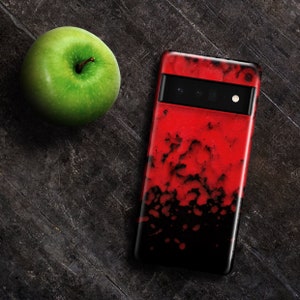 Red Stone Phone Case | For Google Pixel 9 Pro XL 9a, Pixel 8 Pro, Pixel 7 Pro, Pixel 6 Pro, Pixel 5 Pixel 4 XL 4a 3A 3 2 - Marble Case
