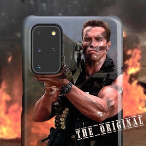 Arnold Schwarzenegger Commando Phone Case - For Samsung Galaxy S24 Ultra S23 Plus S22 S21 FE S20 Ultra Note 20 Funny Rocket Launcher Men