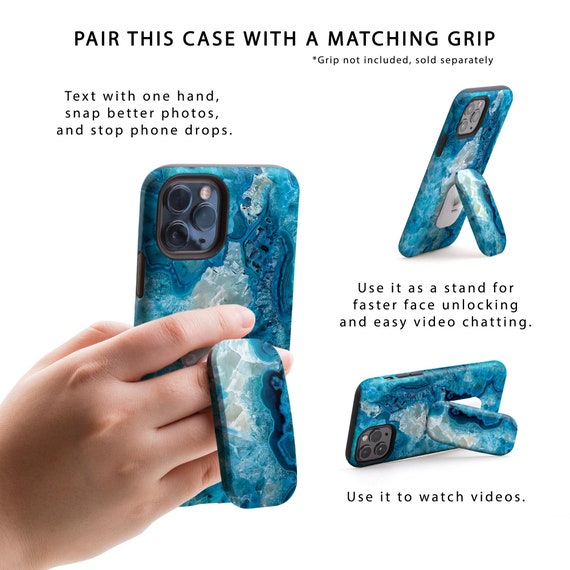 Blue Check WALLET MIRROR Case Available for Apple iPhone -  UK