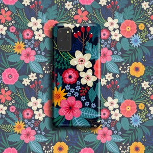 Vivid Florals Handyhülle - Für Samsung Galaxy S25 Ultra S24 Plus S23 S22 S21 FE Galaxy S20 S10 S9 S8 Note 20 Ultra S10e A51 Wildblumen