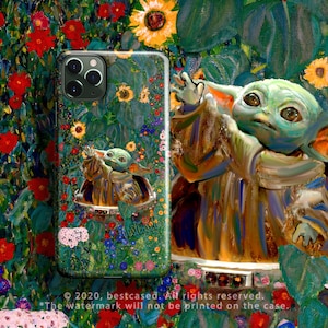 Baby Yoda Phone Case - For iPhone 16 Pro Max 16e MagSafe iPhone 15 Pro iPhone 14 Plus 13 Pro SE Star Child Flowers 12 11 XR 8 XS Klimt Wars