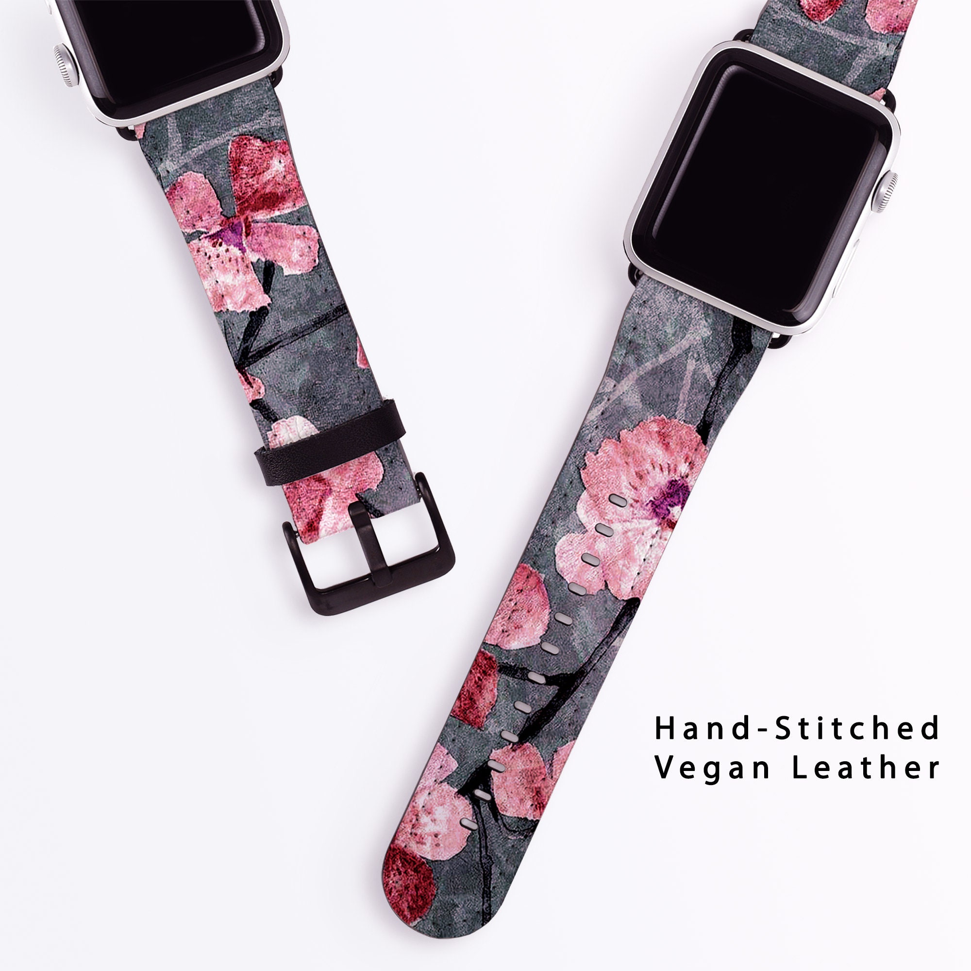 Japan Sakura 2 TPU Wrist Strap Apple Watch Band 38mm /42mm /44mm for iWatch  Series 4 3 2 1 – Custom Gorillas