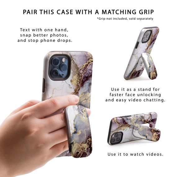Encased Finger Loop Case, Designed for iPhone 15 Pro Max (2023) Hand Strap  Grip Cover with Soft-Touch Silicone Phone Holder (Crystal Clear)