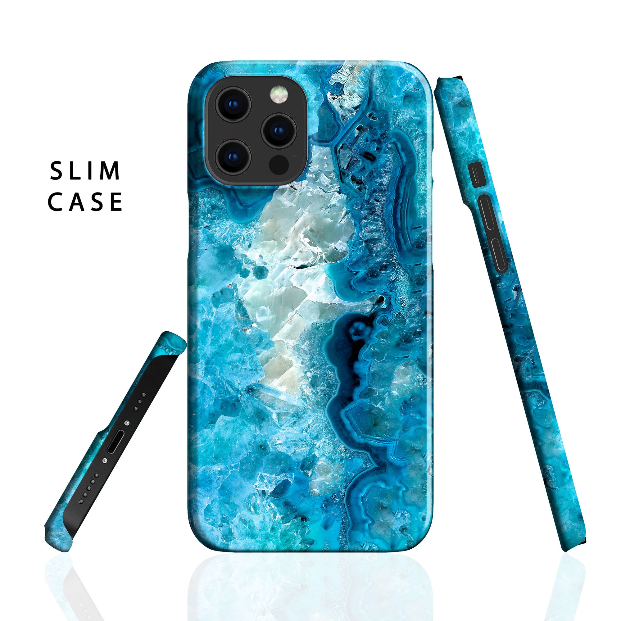 Blue Quartz Phone Case - for iPhone 16 Pro Max 16e Magsafe