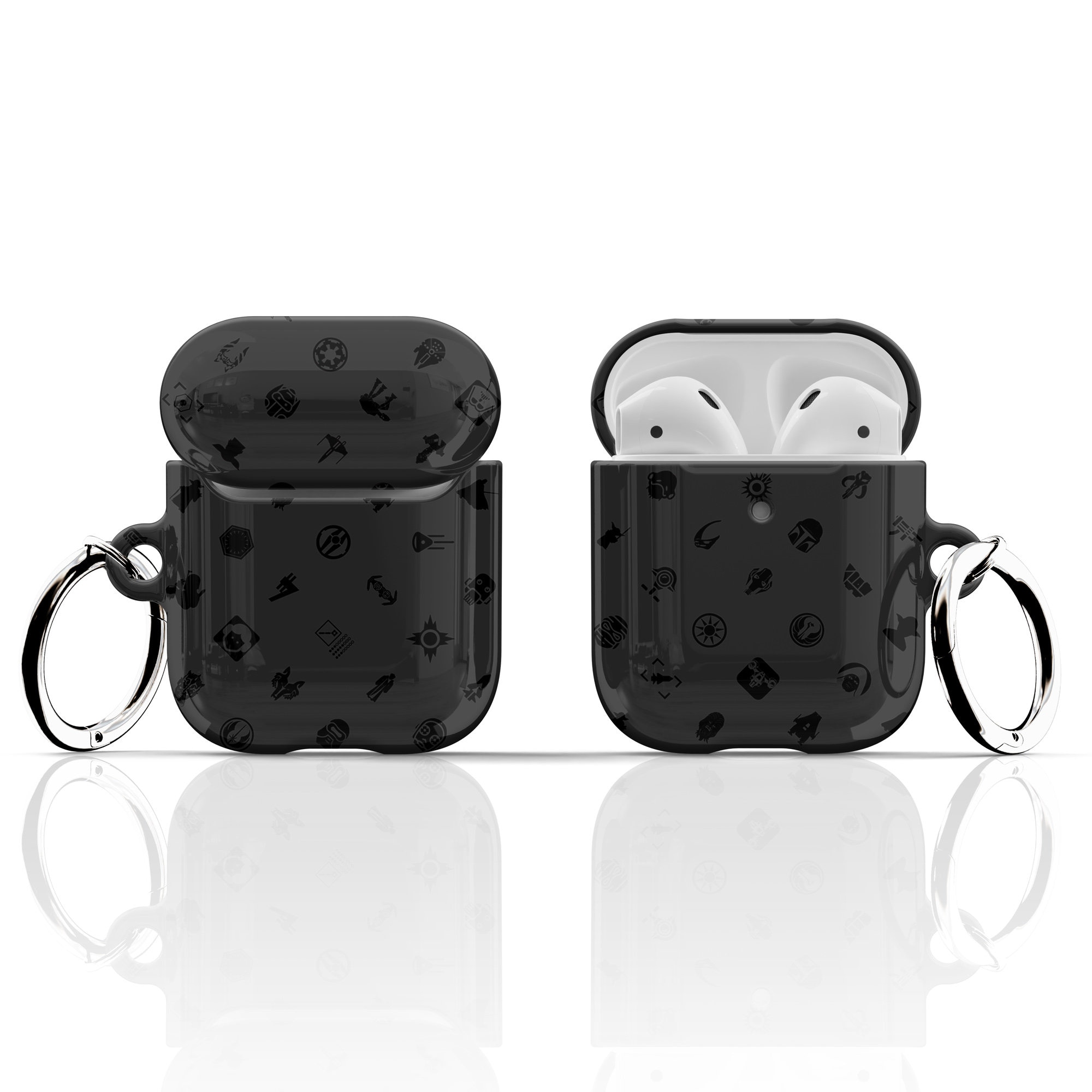 Far Far Away Icons Black Airpods Case - for Apple Airpods 1 2 3 4