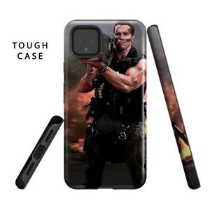 Arnold Schwarzenegger Phone Case For Google Pixel 5 Case 4 XL, Google Pixel 4 4a Commando Bazooka Funny Rocket Launcher Men's Gifts Badass image 8