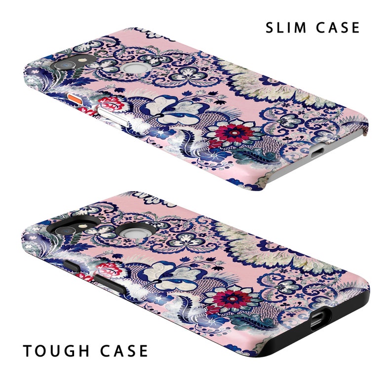 Indigo Blush Pixel Case Available for All Google Phones Etsy