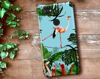 Flamingo Ballet Dancer Pixel Case | Available for Google phones incl. Pixel 5 4 XL 4a 5G 3A XL 2 - Funny Birds Dancing Floral Case