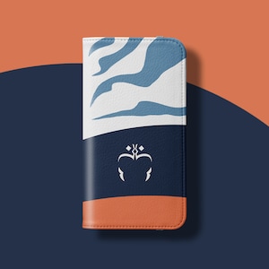 Ahsoka Tano telefoonportemonnee - voor iPhone 16 Pro Max iPhone 15 Pro 14 Plus 13 12 11 Star Samsung Galaxy S25 S24 S23 S22 Galaxy S21 S20 Wars-kaart