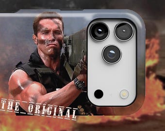 Arnold Schwarzenegger Commando Phone Case - For Apple iPhone MagSafe Funny Rocket Launcher Parody
