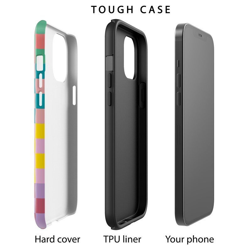 Happy Colorful Checkerboard Phone Case For Apple iPhone 15 Pro Max MagSafe iPhone 14 Pro Max 13 Pro Max SE mini 12 XR 11 XS image 6