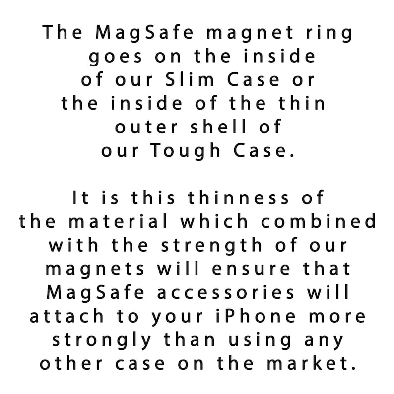 MagSafe Magnet Ring Strong magnetic sticker for your MagSafe accessories Magnetic Wireless Charging Circle iPhone 15 iPhone 14 13 12 image 3