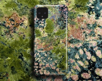 Pink Green Granite Phone Case | For Google Pixel 11 Pro XL, Pixel 10 Pro, Pixel 9, Pixel 8 7 Pro, Pixel 6, Marble Case