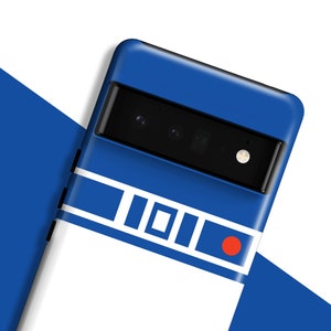 R2D2 Phone Case | For Google Pixel 9 Pro XL 9a, Pixel 8 Pro, Pixel 7 Pro Pixel 6 Pro Star Pixel 5 Pixel 4 XL Pixel 4a 5G 3A 2 Wars R2-D2
