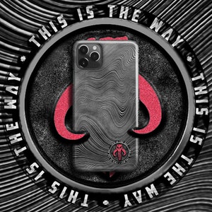 Red Mythosaur Beskar Phone Case Silver Edition - For iPhone 16 Pro Max 16e MagSafe iPhone 15 Pro Star iPhone 14 Plus 13 Pro 12 11 XR X 8 War