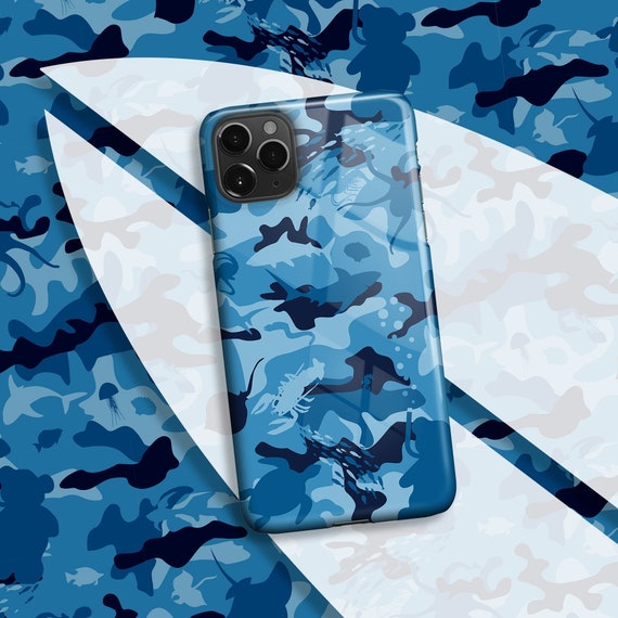 Blue Camo Case For Apple Iphone 13 Pro Max Iphone 12 Pro Max Etsy