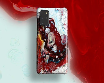 Pouring Burgundy Marble Case - For Samsung Galaxy S26 Ultra S25 Plus S24 S23 S22 S21 S20 FE Note 20