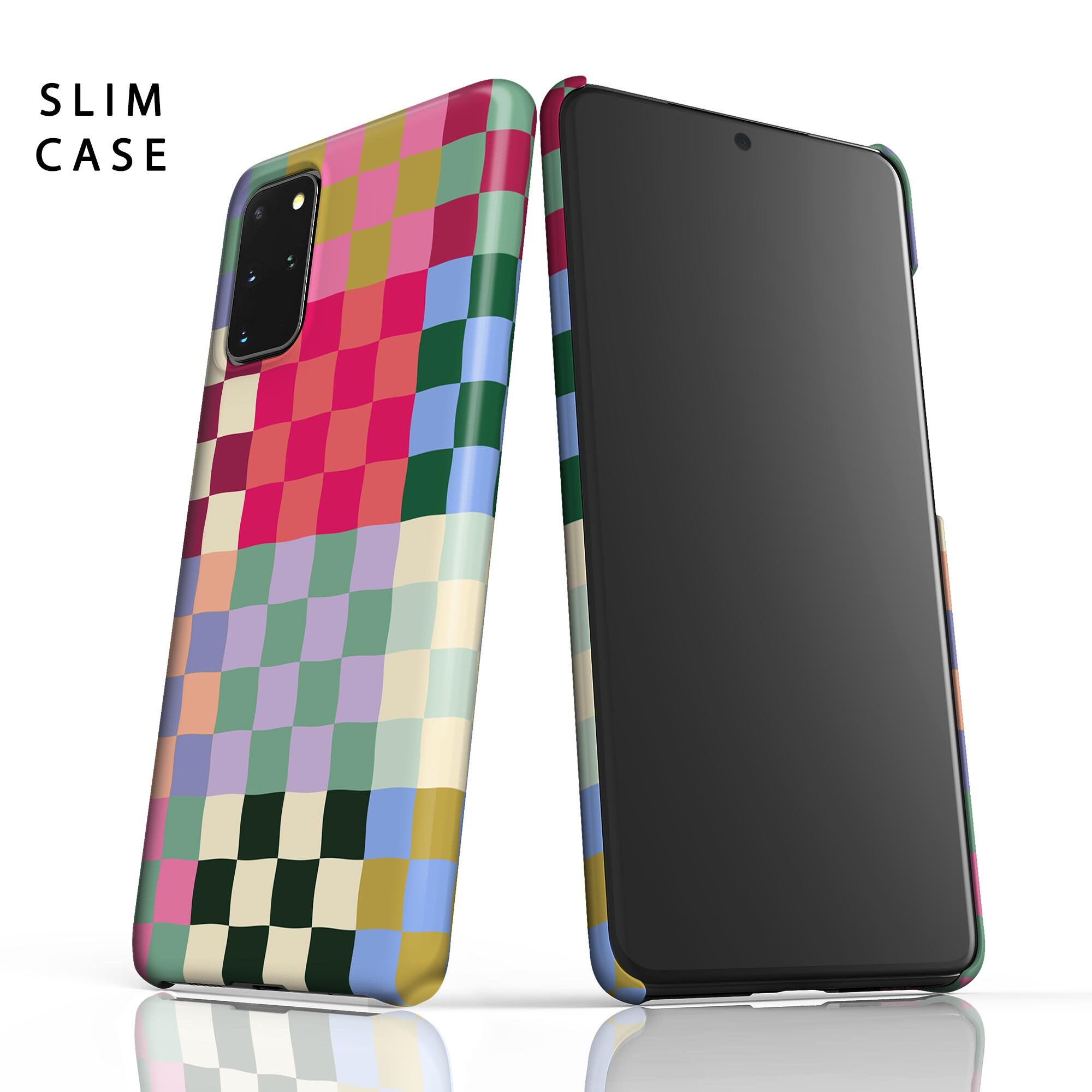 Designer Colorful Checkerboard Phone Case - for Samsung