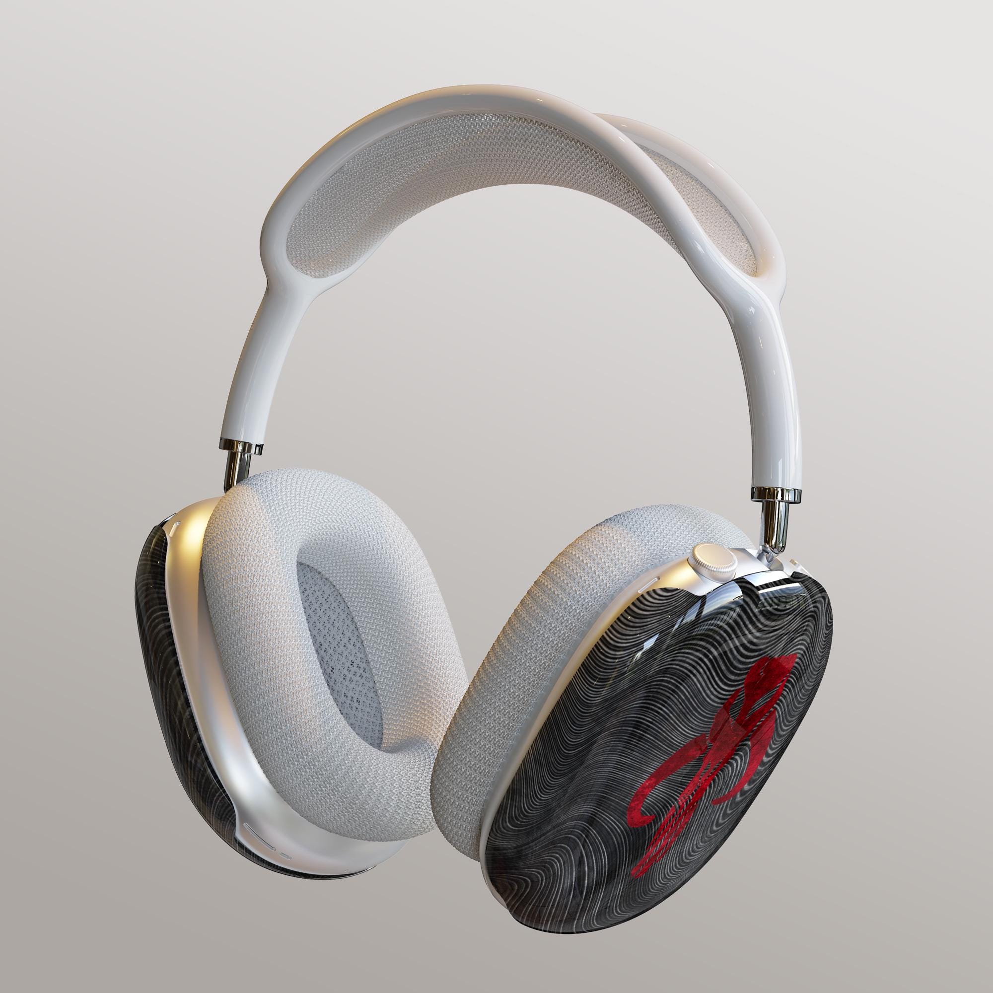 Mudhorn + Red Mythosaur Beskar Airpods Max Case Black Edition