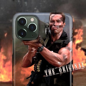 Arnold Schwarzenegger Commando Phone Case - For iPhone 15 Pro Max MagSafe iPhone 14 Pro Max 13 Pro mini 12 11 Funny Rocket Launcher men