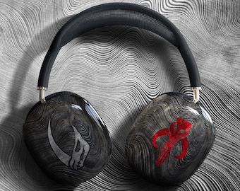 Mudhorn + Red Mythosaur Beskar Airpods Max Case Black Edition