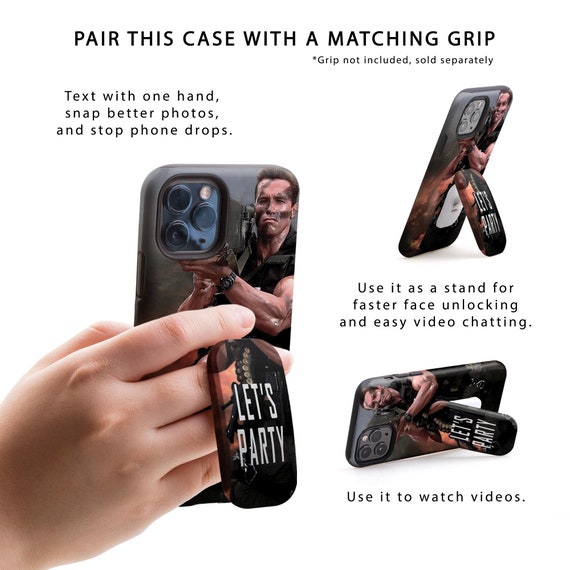 Arnold Schwarzenegger Commando Phone Case for iPhone 15 Pro Max Magsafe iPhone  14 Pro Max 13 Pro Mini 12 11 Funny Rocket Launcher Men 